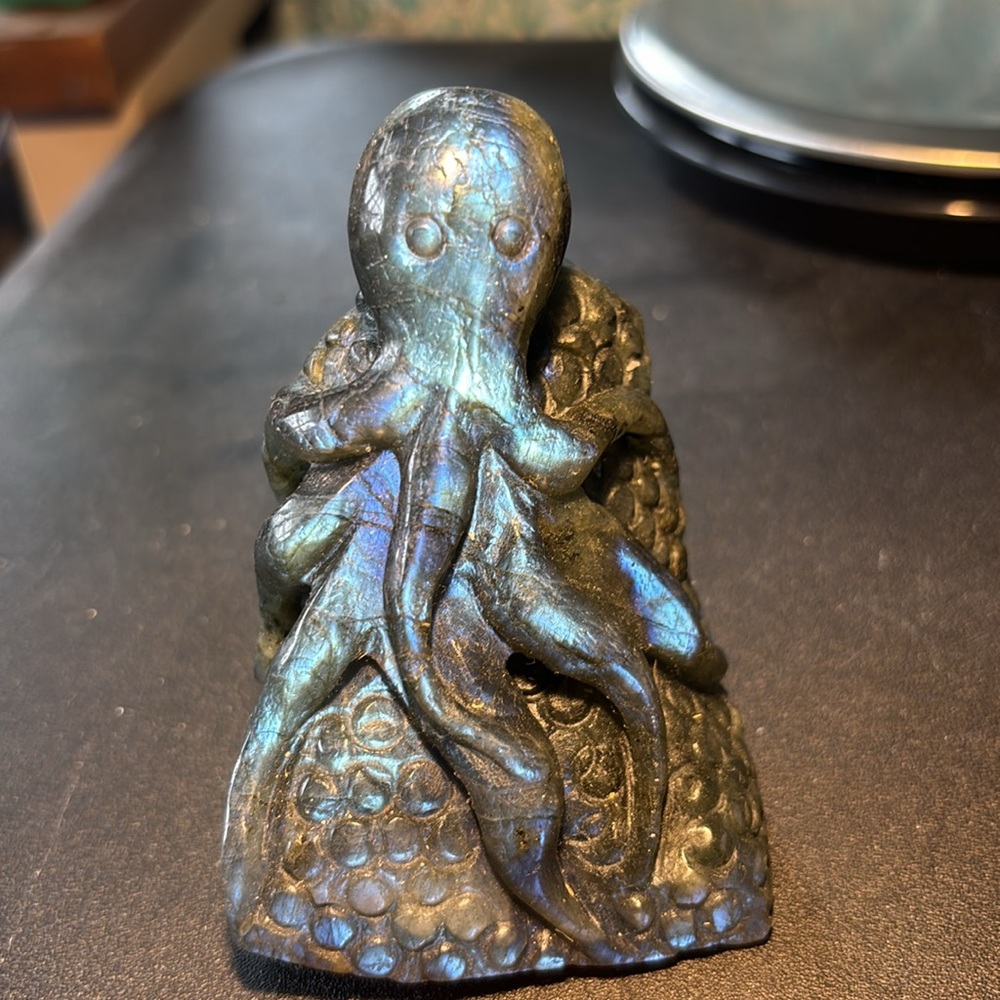 Labradorite Octopus Carving (LABC3) - Picture 6 of 6